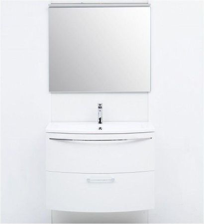 Тумба с раковиной De Aqua Лонг 00167099 90х40 подвесная цвет белый