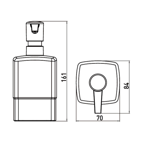 Дозатор Emco Loft 0521 016 01 - фото 2