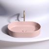 Раковина из сантехнического фарфора Ceramica Nova ELEMENT CN6048MP 60х40 накладная цвет розовый без отверстий под смеситель