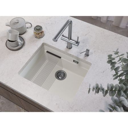 Кухонная мойка Grandex Aqua 500201 55х45 цвет белый поверхность матовая