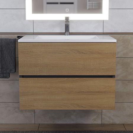 Тумба с раковиной Uperwood Barsa-Next 2900000095 70х50 цвет коричневый/черный