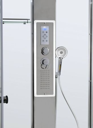 Душевая кабина AvaCan Z Z1910LED 100х100 квадратная с крышей ориентация универсальная