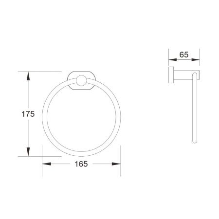 Кольцо для полотенец Shevanik SG51 SG5106