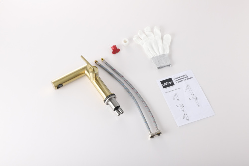 Смеситель Abber Perfekte 316 AF8A10BG на раковину брашированное золото - фото 2