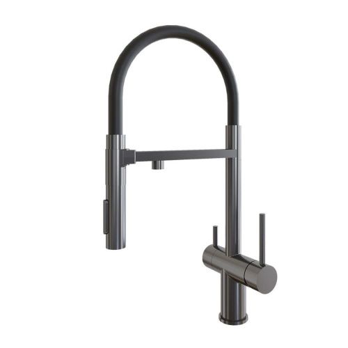 Смеситель для кухни Grandex Aqua Choice-S 9020153 на мойку графит - фото 2