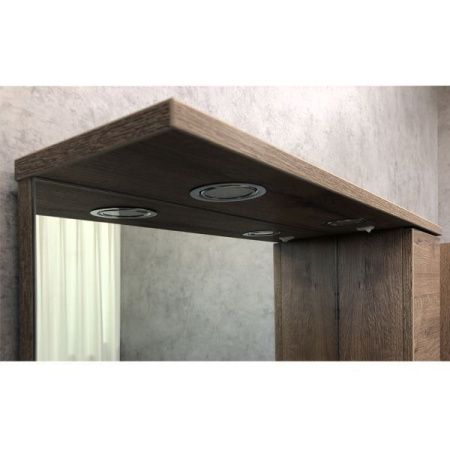 Зеркало-шкаф Comforty Марио 00-00004159CF 80х80 подвесной цвет коричневый