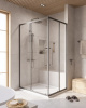 Душевой уголок Cezares RELAX 304 RELAX-304-AH-2-120/90-C-GM 120х90 стекло прозрачное профиль оружейная сталь без поддона