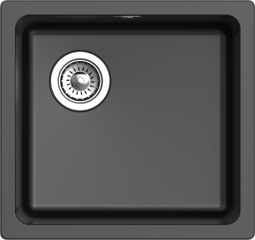 Кухонная мойка Rivelato BERKANA BK-45 nero 42х46 цвет черный - фото 2