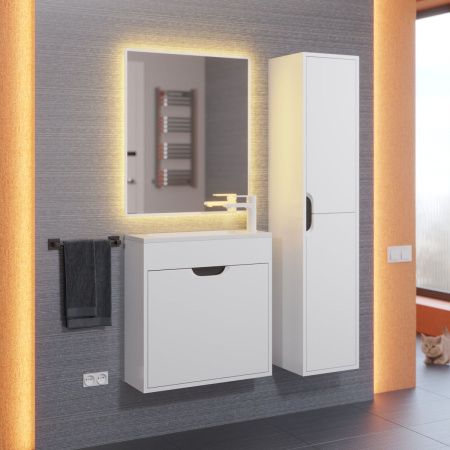 Тумба с раковиной Uperwood UPD Modul 393020557 60х20 цвет белый