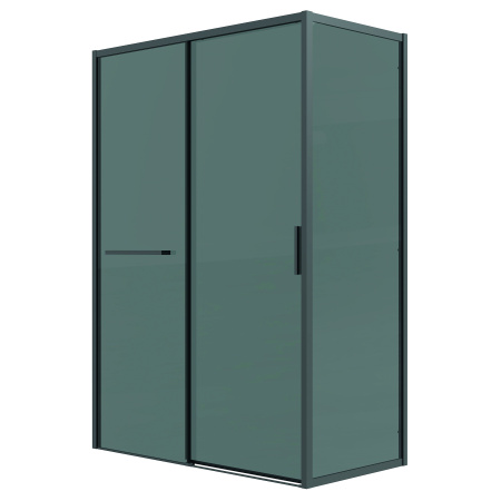 Душевой уголок Grossman Style 120.K33.05.1080.21.10 100х80 стекло тонированное профиль черный матовый без поддона