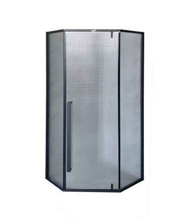 Душевой уголок Cerutti SPA C3ABD 90х90 стекло прозрачное профиль черный без поддона