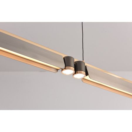 Светильник подвесной iLedex Vision (Висион) 9309D-1200-2 GR+BK