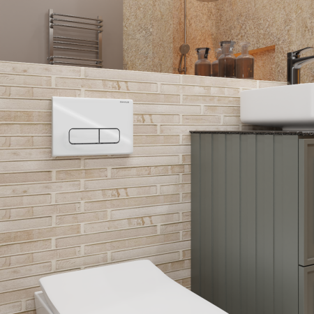 Клавиша смыва механическая CHARUS Elegia FP.320.11.01 цвет белый