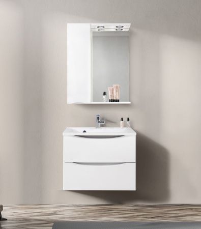 Зеркало-шкаф BelBagno Fly-Marino MARINO-SPC-600/750-1A-BL-P-L 60х80 подвесной цвет белый