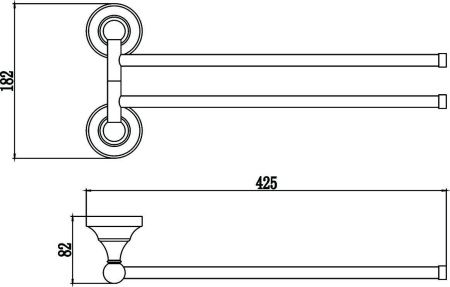Полотенцедержатель Savol S-06802B