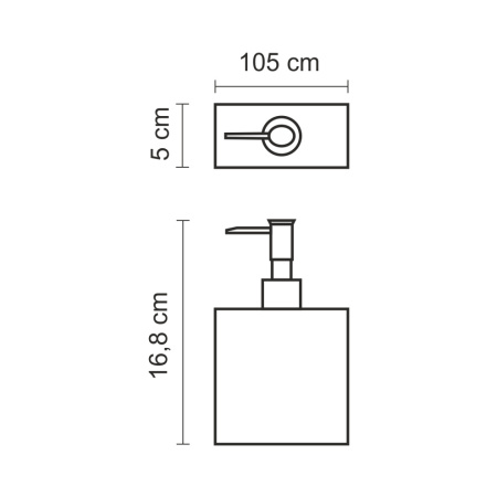 Дозатор для жидкого мыла WasserKRAFT 88299
