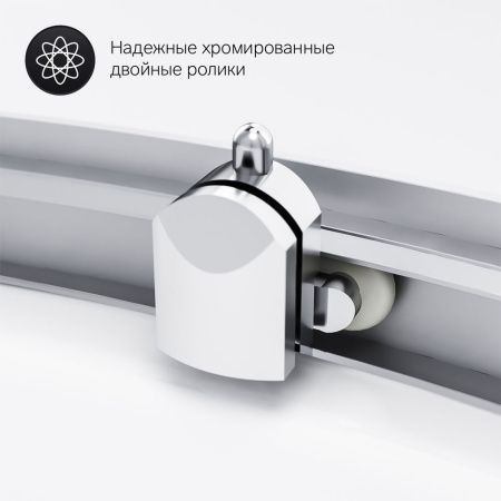 Душевой уголок Am.Pm Gem W90G-401-100WT 100х100 стекло прозрачное профиль хром без поддона