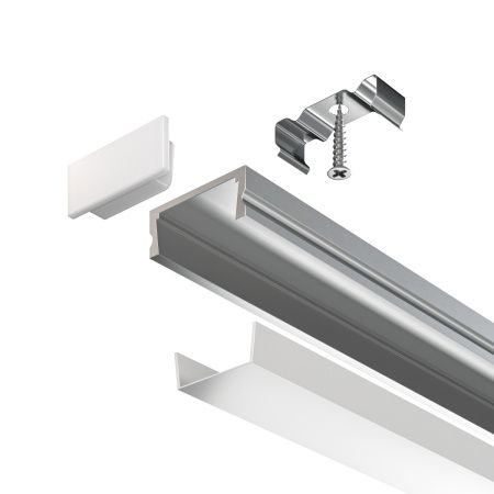 Алюминиевый профиль накладной Maytoni Led Strip ALM001S-2M