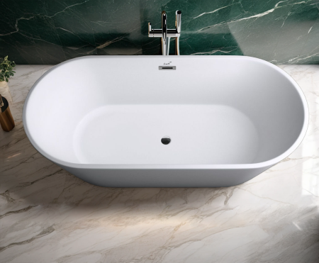 Ванна акриловая Cerutti SPA CT10513 170х75 отдельностоящая овальная с ножками