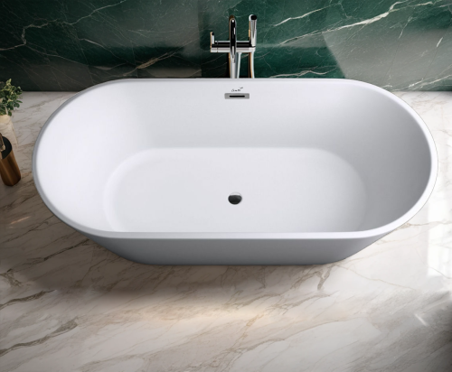 Ванна акриловая Cerutti SPA CT10514 170х75 отдельностоящая овальная - фото 2