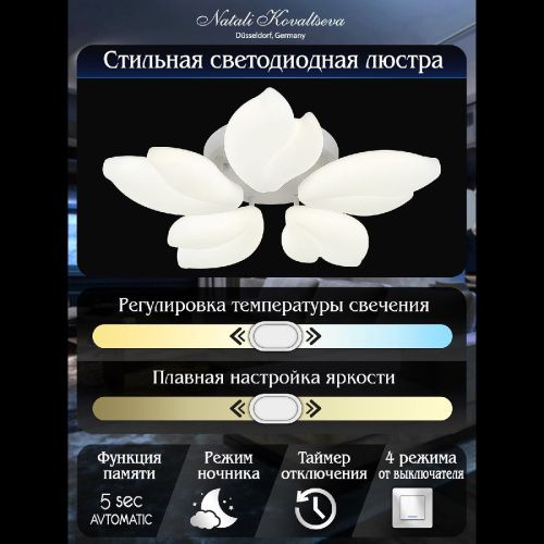 Люстра потолочная Natali Kovaltseva Effect (Еффецт) LED LAMPS 81116 - фото 4