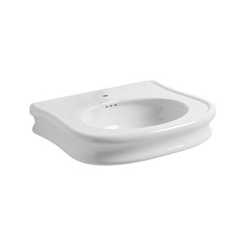 Раковина из сантехнического фаянса Simas Lante LA10bi*1 70х50 подвесная цвет белый 1 отверстие под смеситель