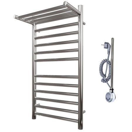 Полотенцесушитель электрический Point Аврора Премиум PN10158SPE 55х80 хром