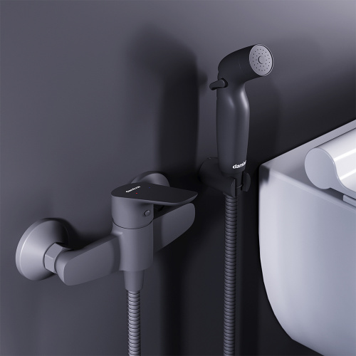 Смеситель для душа Damixa Jupiter 778000300 настенный черный - фото 4