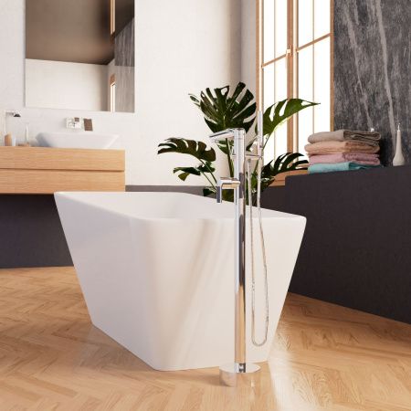 Ванна акриловая Frank 12517 170х80 отдельностоящая прямоугольная с ножками