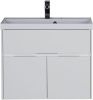 Тумба с раковиной Aquanet Латина 00212836 80х50 напольная цвет белый