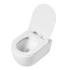 Унитаз подвесной Art&Max Bologna AM211CHR/AM211SC белый с сиденьем микролифт каскадный смыв