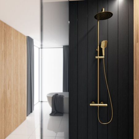 Душевая стойка Clever UP!URBAN 61959 настенная цвет золото