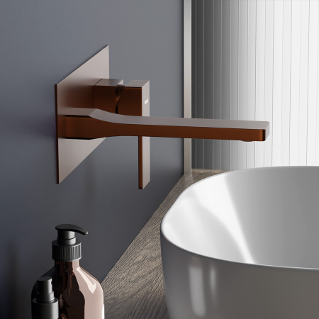 Смеситель Damixa Gala 530260500 встраиваемый в стену розовое золото без термостата