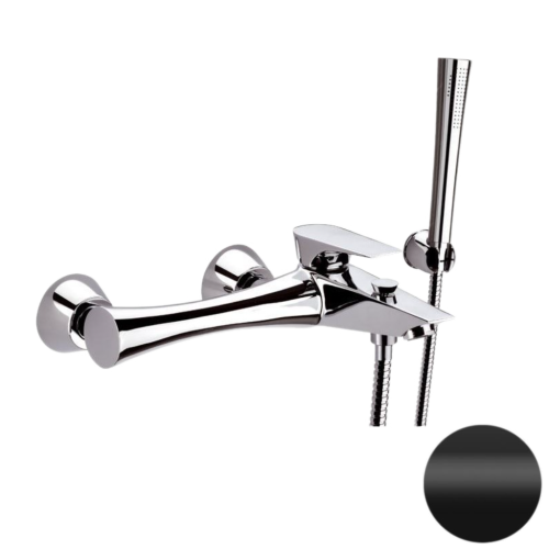 Смеситель для ванны Daniel Diva DV61015 настенный черный