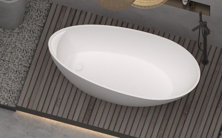 Ванна из искусственного камня Timo MARI MARI1700 170х80 отдельностоящая овальная