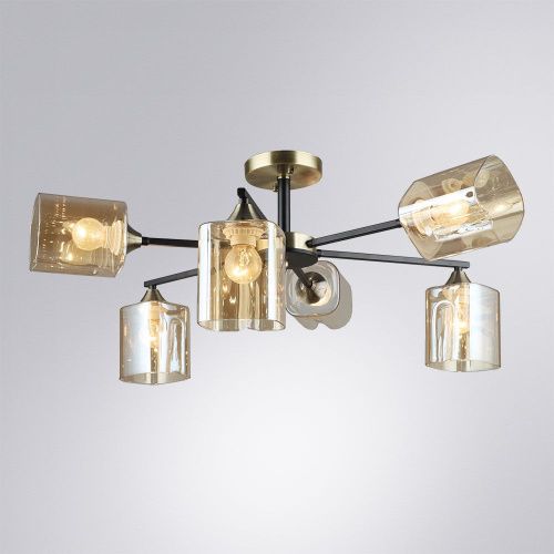 Люстра на штанге Arte Lamp Merci (Мерци) A4185PL-6BK - фото 2