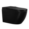 Унитаз подвесной Abber Bequem AC1108PMB черный с сиденьем микролифт безободковый импульсный смыв