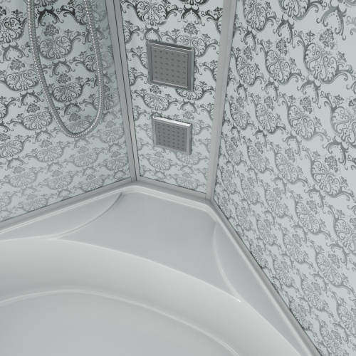 Душевая кабина Niagara Luxe 7744W 120х120 четверть круга с крышей - фото 5