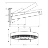 Верхний душ Hansgrohe Rainfinity 26234990 35х35 золото