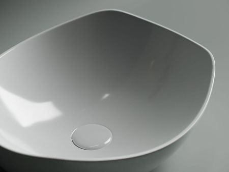 Раковина из сантехнического фарфора Ceramica Nova ELEMENT CN5017 40х40 накладная цвет белый без отверстий под смеситель