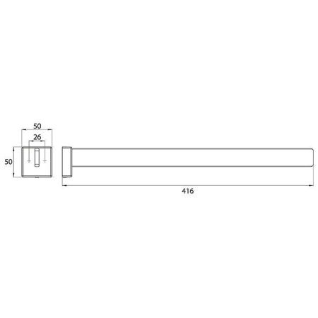 Полотенцедержатель Emco Cue 3250 001 42
