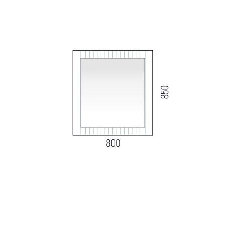 Зеркало Corozo Терра SD-00001327 80х90