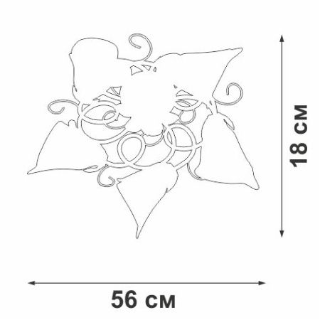 Люстра потолочная Vitaluce V1646 V1646/5PL