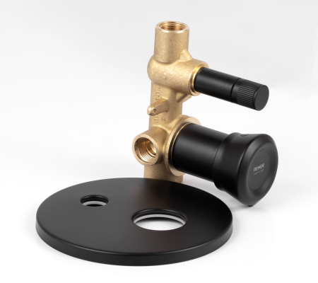 Смеситель для душа Remer Element ET09HNO встраиваемый в стену черный