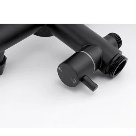 Душевая стойка Knotlor SS-06/2 настенная цвет черный