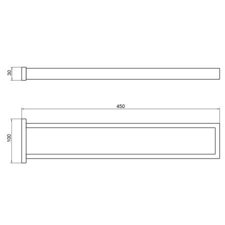 Полотенцедержатель Timo Selene 17052/17