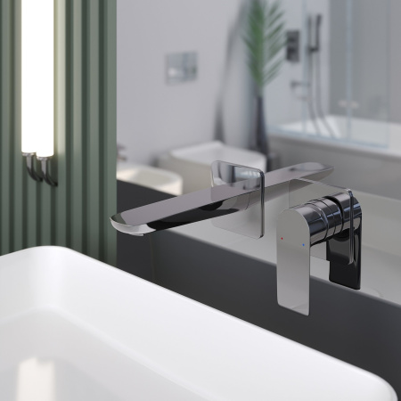 Смеситель Berges VENTAS 76007 настенный хром глянцевый без термостата