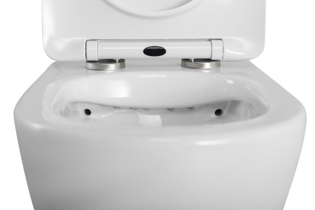 Унитаз подвесной BelBagno UNO BB7306CHR/SC белый с сиденьем микролифт безободковый каскадный смыв