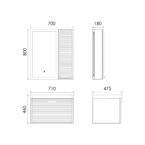 Тумба с раковиной Comforty 00-00019565CF 71x47,5x46 - фото 2