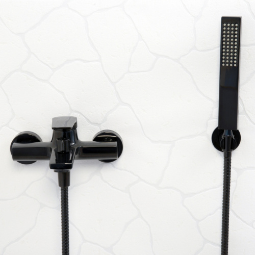 Смеситель для ванны WasserKRAFT Glan 6600 6601 настенный черный - фото 3